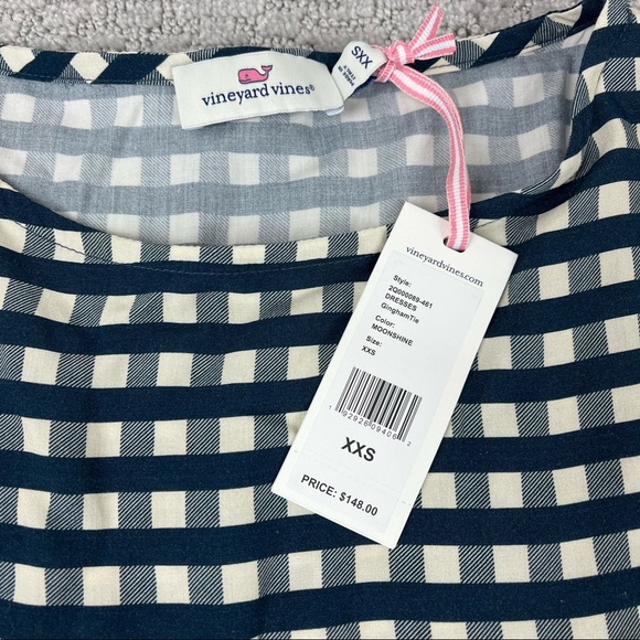 NWT vineyard vines gingham waist tie dress - Picture 3 of 15